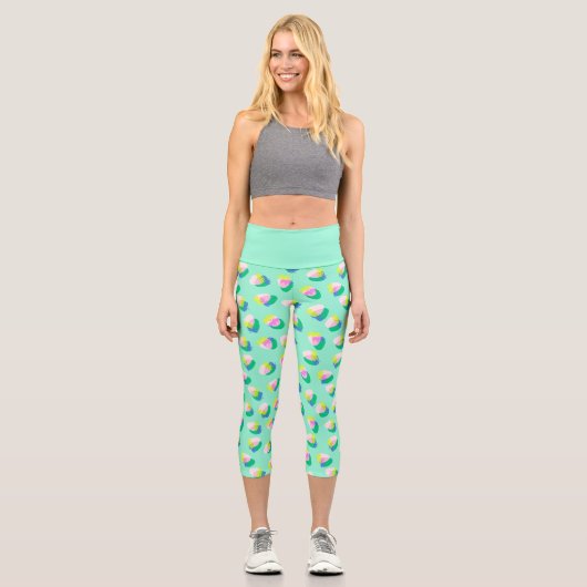 Leggings Capri Aqua aux fraises (Recto)