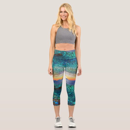 Leggings Capri Aqua Mirage (Recto)