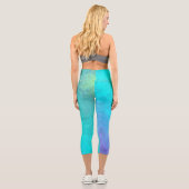 Leggings Capri Aqua Ombre  (Verso)