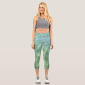 Leggings Capri Aquamarine Tropical Blue Water Pastel (Recto)