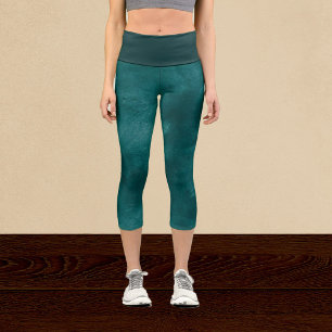 Leggings Capri Aquarelle Aquarelle foncée Capris haute taille