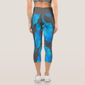 Leggings Capri Aquarelle bleu (Verso)