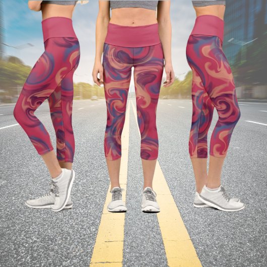 Leggings Capri Aquarelle brillante