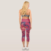 Leggings Capri Aquarelle brillante (Verso)
