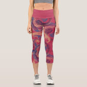 Leggings Capri Aquarelle brillante (Recto)
