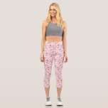 Leggings Capri Aquarelle Ditsy Wild Flower<br><div class="desc">Aquarelle claire et heureuse fleur sauvage et feuille motif d'un jardin sauvage. Parfait pour les jardiniers,  les amoureux de la nature et les fleuristes.</div>