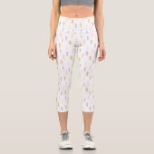 Leggings Capri Aquarelle douce Chevron Motif (Recto)
