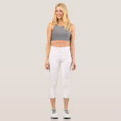 Leggings Capri Aquarelle douce Motif Confetti (Recto)