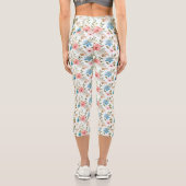 Leggings Capri Aquarelle Fleur sauvage motif floral-67676 (Verso)
