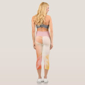 Leggings Capri Aquarelle Florale Chic (Verso)