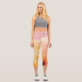 Leggings Capri Aquarelle Florale Chic (Recto)