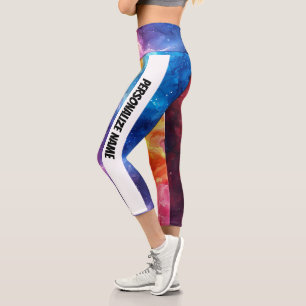Leggings Capri Aquarelle fumée PERSONNALISER