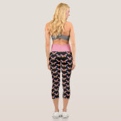 Leggings Capri Aquarelle Papillon maigre (Verso)