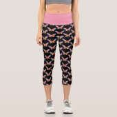 Leggings Capri Aquarelle Papillon maigre (Recto)