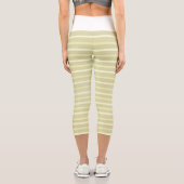 Leggings Capri aquarelle rayée (Verso)
