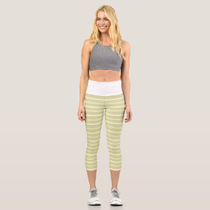 Leggings Capri aquarelle rayée