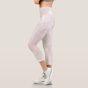 Leggings Capri Aquarelle rose Abstraite