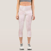 Leggings Capri Aquarelle rose Abstraite (Recto)