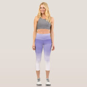 Leggings Capri Aquarelle violette Ombre (Recto)