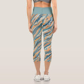 Leggings Capri Aquarelles baignées de soleil (Verso)