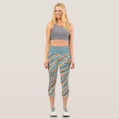 Leggings Capri Aquarelles bissées au soleil (Recto)