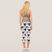 Leggings Capri Araignée noire (Verso)