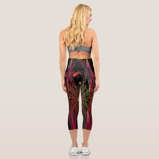 Leggings Capri Araignées et aiguilles Capris haut taille (Verso)