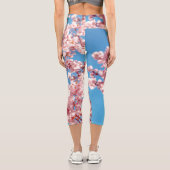 Leggings Capri Arbre à fleurs de cerisier Sakura (Verso)