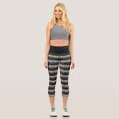 Leggings Capri Arbre de Noël du coureur - Filles en course (Recto)