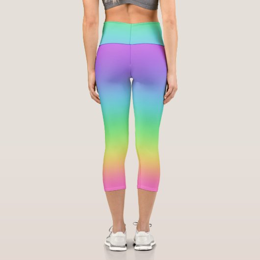 Leggings Capri Arc-en-ciel (Verso)