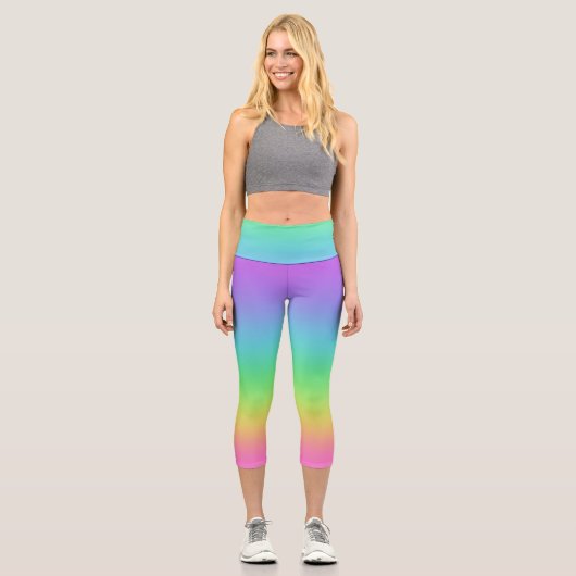 Leggings Capri Arc-en-ciel (Recto)