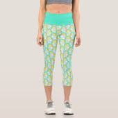 Leggings Capri Arc-en-ciel avec bleu de nuage (Recto)
