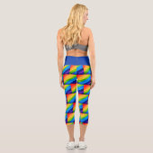 Leggings Capri Arc en ciel coloré (Verso)