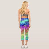 Leggings Capri Arc-en-ciel grungy (Verso)