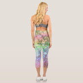 Leggings Capri Arc-en-ciel grungy (Verso)