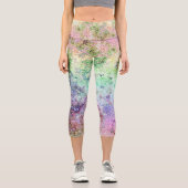 Leggings Capri Arc-en-ciel grungy (Recto)