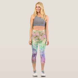 Leggings Capri Arc-en-ciel grungy
