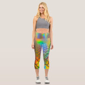 Leggings Capri Arc-en-ciel Sirène (Recto)