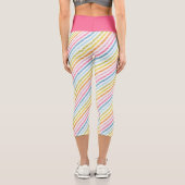 Leggings Capri Arc-en-ciel Tendance (Verso)