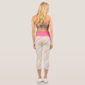 Leggings Capri Arc-en-ciel Tendance (Verso)