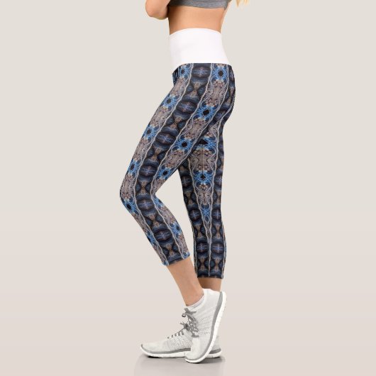 Leggings Capri argent bleu (Gauche)