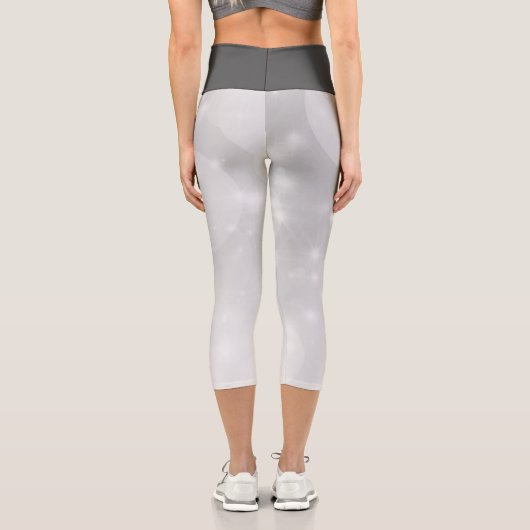 Leggings Capri Argent Et Gris (Verso)