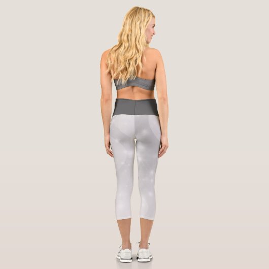 Leggings Capri Argent Et Gris (Verso)