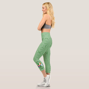 Leggings Capri Argentine Irlande États-Unis Trèfle Drapeau Person
