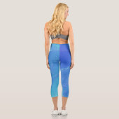 Leggings Capri Arrière - plan bleu (Verso)