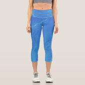 Leggings Capri Arrière - plan bleu (Recto)