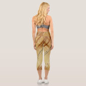 Leggings Capri Arrière - plan de bandes diagonales 3 (Verso)