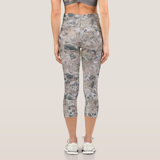 Leggings Capri Arrière - plan en béton (Verso)