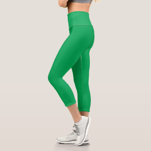 Leggings Capri Arrière - plan vert remarquable avec conception de