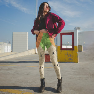 Leggings Capri Art culturel aztèque